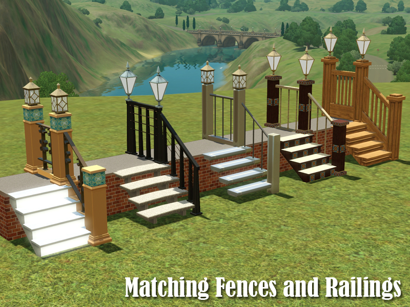 Missing fences matching the railings