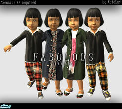 Sims 2 — Fabulous Toddlers: ReadyToWear by katelys — This set consists of four everyday outfits; two of them can also be