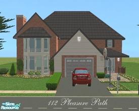 Sims 2 — 112 Pleasure Path by SimMonte — A good sized home for your family sims. Features open living space, basketball