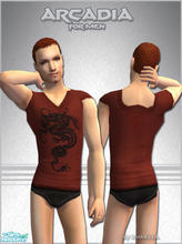 Sims 2 — Arcadia - for men - Red/Black by zvaella — Undies/PJs for men, no mesh or EP required! Enjoy! :)