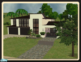 Sims 2 — The Del Mar - Furnished by Pinecat — <B>The soothing neutral interior tones of this home contrast