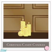 Sims 2 — Christmas Candy Candles Yellow by DOT — Christmas Candy Candles Yellow. 1 Mesh Plus Recolors. Sims 2 by DOT of