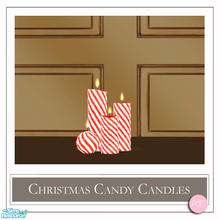 Sims 2 — Christmas Candy Candles MESH by DOT — Christmas Candy Candles MESH. 1 Mesh Plus Recolors. Sims 2 by DOT of The