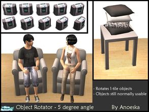 Sims 2 — Object Rotators - 5 degree angle by AnoeskaB — These object rotators will allow you to place objects with steps