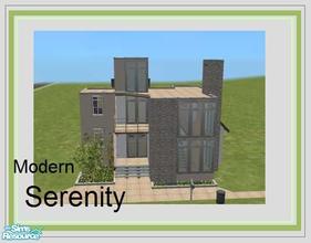 Sims 2 — Modern Serenity by Jaws3 — A stylish modern home, with a unique traditional twist... And guess what? It\'s Base