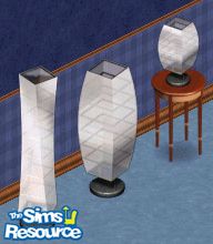 Sims 1 — Rice Lamps by Secret Sims — Includes: Floor Lamps(2), Table Lamp 