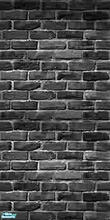Sims 2 — Brick Black Wall by katalina — Realistic brick and mortar Enjoy!