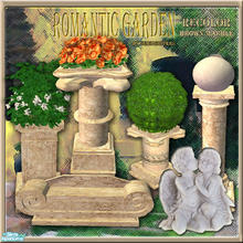 Sims 2 — S2S Romantic Garden Recolor - Brown Marble by sims2sisters — 