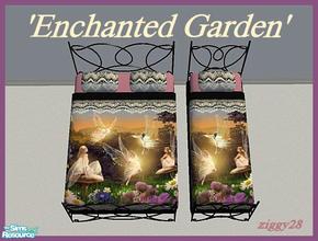 Sims 2 — \'Enchanted Garden\' Bedding by ziggy28 — If you love faeries you will love this bedding. This file is for the
