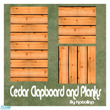 Sims 2 — Cedar siding and matching plank floors by katalina — Enjoy the beauty that is cedar whether on a rustic