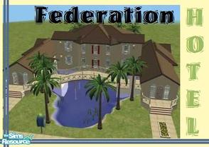 Sims 2 — Federation Hotel by Jaws3 — A Federation style mansion that has been converted to a hotel for your Sim\'s