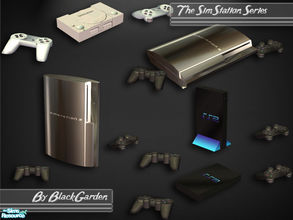 Sims 2 — The SimStation Series by BlackGarden — **BASE GAME COMPATIBLE** Three generations of SimStation consoles,