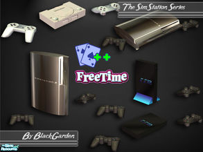 Sims 2 — The SimStation Series - FreeTime Version by BlackGarden — The three home consoles which make up the