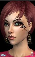 Sims 2 — Tattoo 3 by *Holly — 20 small face tattoos. All tattoos are wearable for teen, young adult, adult and elderly,