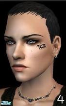 Sims 2 — Tattoo 4 by *Holly — 20 small face tattoos. All tattoos are wearable for teen, young adult, adult and elderly,