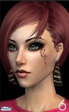 Sims 2 — Tattoo 6  by *Holly — 20 small face tattoos. All tattoos are wearable for teen, young adult, adult and elderly,