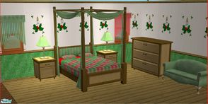 Sims 2 — Midlands TC 116 Christmas Thoughts Bedroom Set by midland_04 — Christmas Themed Bedroom Set. Hope everyone