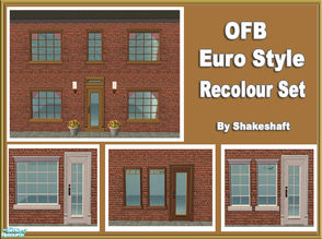 Sims 2 — OFB Euro Style Recolour Set by Shakeshaft — A recolour set of the OFB Euro Style Windows and Doors to match my