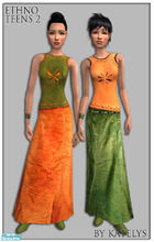 Sims 2 — FS 62 -  Ethno Teens 2 by katelys — 2 new outfits in the same style as my previous ethno set