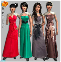Sims 2 — FS 61 - Celebrate! for teens by katelys — 4 festive dresses and 1 new mesh. Merry Christmas!:)