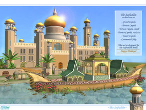 Sims 2 — The Saifuddin architecture set by senemm — A set of 6 decorative and elegant looking eastern style architecture
