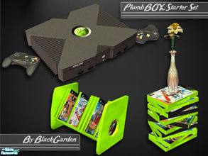 Sims 2 — PlumbBOX Starter Set by BlackGarden — New, fully working, base game compatible, recolourable console - the