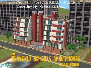 Sims 2 — The Heavenly Heights Apartments by Galloandre — This sweet,5-story urban beauty (with ground-level parking), has