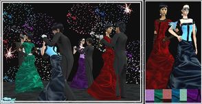 Sims 2 — Masquerade Party by PureElements — Have a magical New year as you dress up in these elegant masquerade dress.