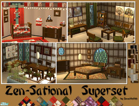 Sims 2 — Zen-Sational Superset by Simaddict99 — All 39 of my Zen-sational meshes in one easy download. Covers Baby