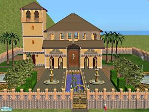 Sims 2 — Maroc by sbaroudi — Styled loosely on the Nasrid Palace of the Alhambra this palace provides open living space