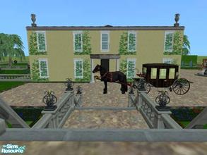 Sims 2 — Luckington Court - aka Longbourne from Pride and Prejudicee by ekrubynaffit — My favourite series is the 1995
