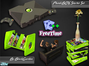 Sims 2 — PlumbBOX Starter Set - Free Time by BlackGarden — The Free Time version of this XBOX inspired console will also