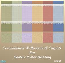 Sims 2 — Co-ordinated Wallpaper & Carpets For Beatrix Potter Bedding by ziggy28 — These wallpapers and carpets
