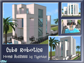 Sims 2 — Cube Robotics (Single home) by Tigerblue — A single home version of this lot; run a robotics shop or simply live