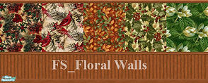 Sims 2 — Floral Walls Set by FrozenStarRo — Just a collection of floral wallpapers that I use to decorate my homes with.