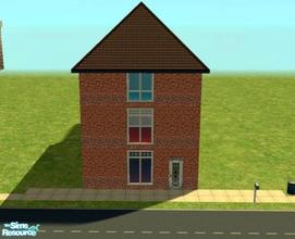 Sims 2 — English victorian town house. by qvisn — This 3 story house was my home years ago. It was a mid terrace which
