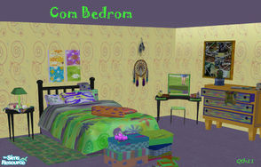Sims 2 — COM Bedroom by qth11 — Perfect bedroom for young adults