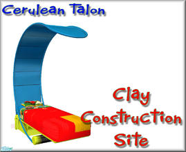 Sims 2 — Clay Construction Set - Single Bed by Cerulean Talon — Your young Sim will have loads of fun with this vibrant