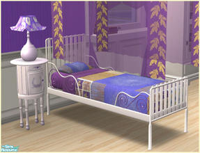 Sims 2 — Lily Bedroom - Purple -  Singlebed  by Elize-37sims — Fully animated.