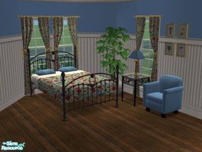 Sims 2 — MFG Carnations Bedroom Set by mightyfaithgirl — This bedroom set consists of 5 items.. 4 recolorred Maxis items