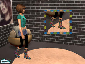 Sims 2 — Rain boots set - dotted by dunkicka — Funky!