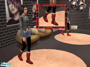 Sims 2 — Rain boots set - red by dunkicka — Enjoy!