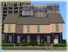 Sims 2 — MM\'s The Lido Townhouse Duplex by moonlitmaiden — An elegant two-unit mirror-layout duplex. One bedroom,