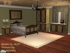 Sims 2 — TC122 - Antique Bedroom by selina012 — Made for the texture challenge 122. Meshes by 4ESF, please download them