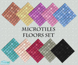 Sims 2 — MicroTiles Floors Set by FrozenStarRo — If you like minimalism, this should please you! Recommended for