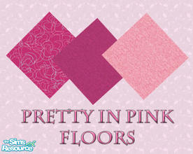 Sims 2 — Pretty in Pink Floors by FrozenStarRo — 3 matching floors for my \"Pretty in pink walls\"