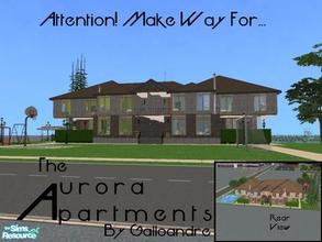 Sims 2 — The Aurora Apartments by Galloandre — Your Sim will hopefully love these (generally) urban apartments! Designed