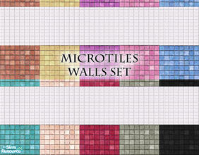 Sims 2 — MicroTiles Walls Set by FrozenStarRo — If you like minimalism, this should please you! Recommended for