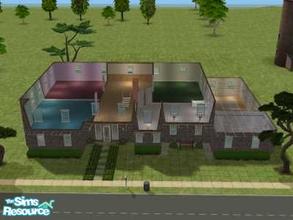 Sims 2 — Meadow Lane by Polgara4155 — This house has 3 bedrooms and 2 bathrooms along with a pool. No custom Content.