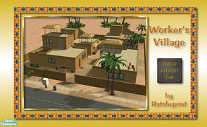 Sims 2 — Worker\'s Village by hatshepsut — Not all Ancient Egyptian sims could aspire to Pharaoh\'s and nobles so here\'s